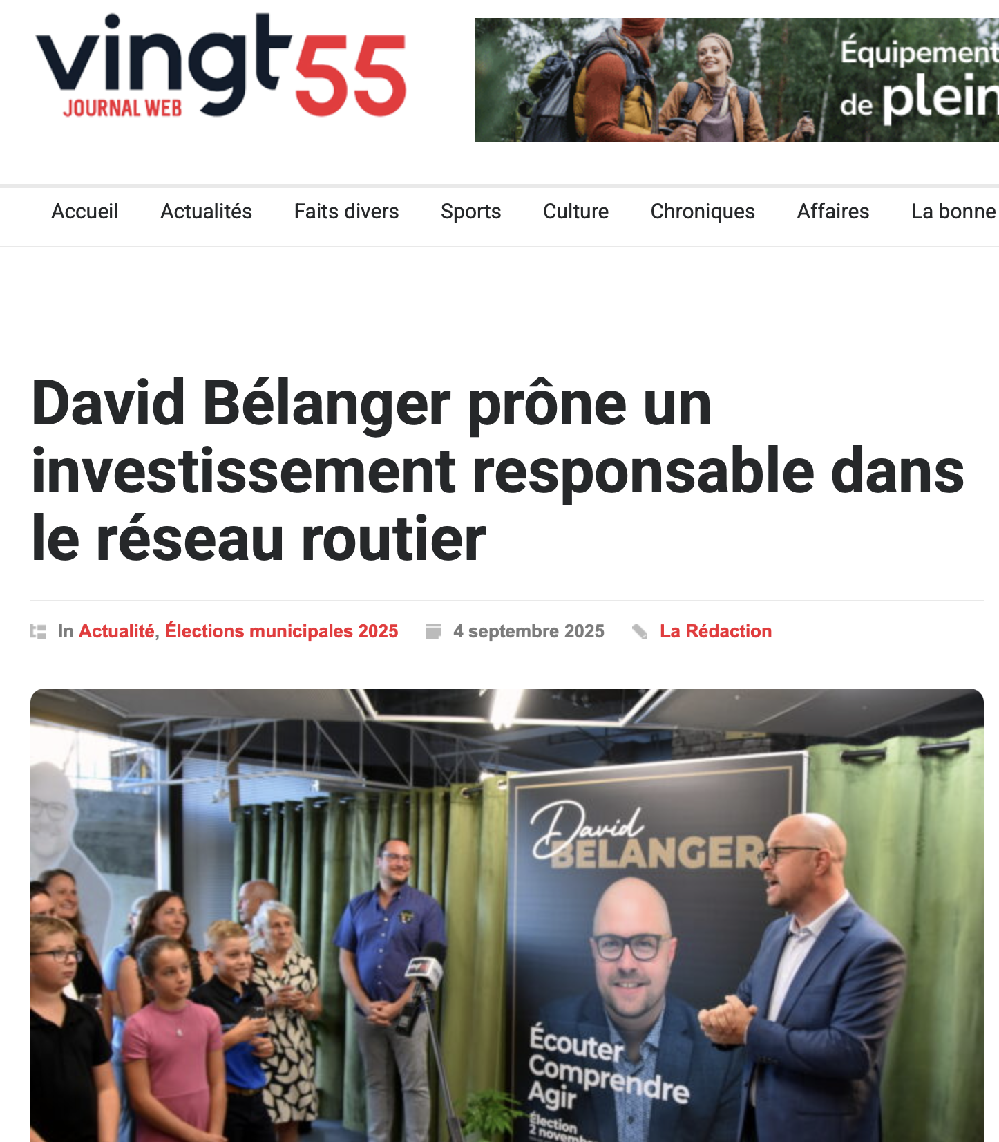 Investissements responsables pour le réseau routier