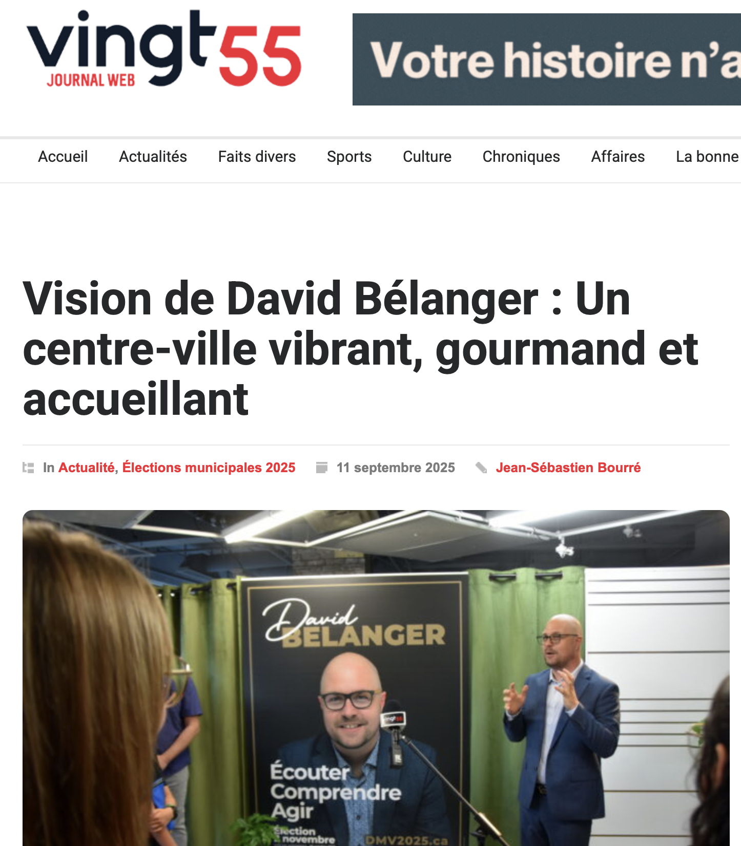 Un centre-ville vibrant, gourmand et accueillant